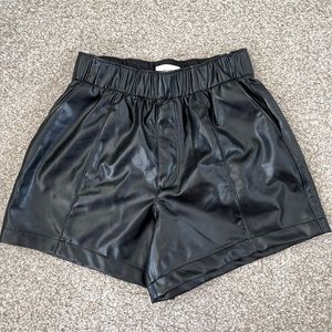 Abercrombie & Fitch Leather Shorts